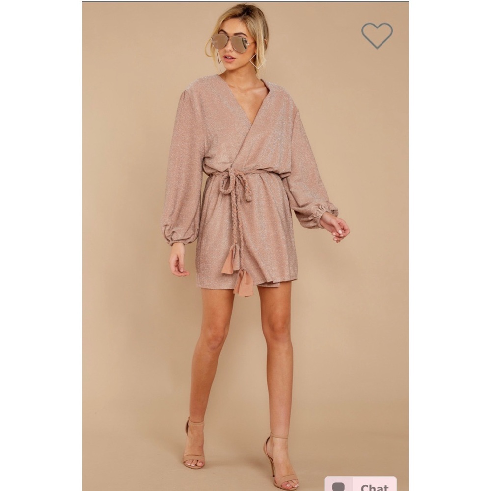 Red Dress Aura Sparks Fly Blush Dress